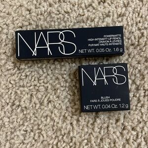 NOWT NARS Mini Orgasm Blush and mini lip pencil
